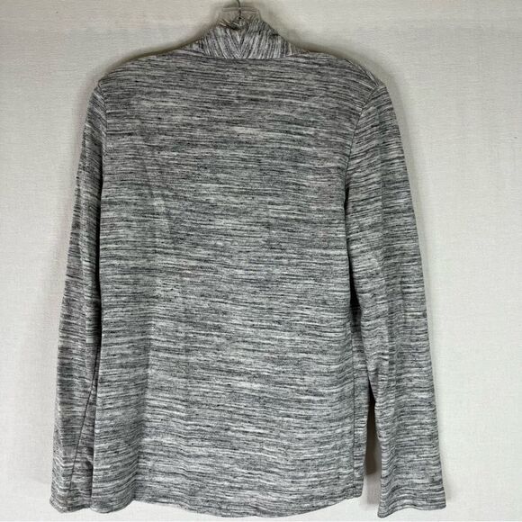 Jack BB Dakota Cardigan Women’s Heather Gray Wrap Sweater Asymmetrical L - Picture 8 of 10